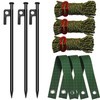 Heavy Duty Tree Stake Kit,11.8" Steel Stakes for Young Trees,