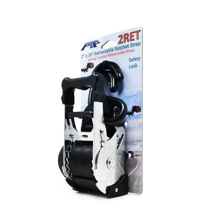 Pair of 2RET Heavy Duty 2" x 10' Retractable Ratchet