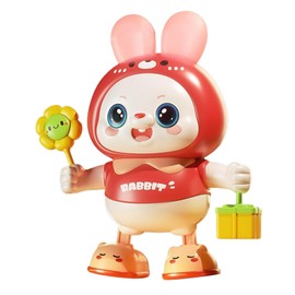 Musical Dancing Bunny Toys for Kids Head Up Training Dancing Bunny Toys (Pink)