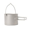 TOAKS Titanium Pot with Bail Handle, Outdoor Hanging Camping Cookware