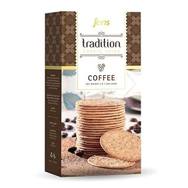 Jans Tradition Baked Crackers Cookie Thins, Coffee Flavor, 4.2 oz, Pack of 6