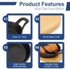 4 Sets Mini Cast Iron Skillet, 6.3 Inch Small Cast