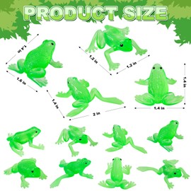 HFWTWPY Rubber Frogs for Kids, 30PCS Realistic Mini Frog Toys for Play Animal Frog Party Favors