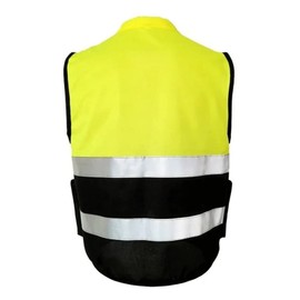 Alomejor Yellow Reflective Safety Vest, Highly Visible Safety Vest with Zip and Pockets for Working (XXL180)