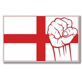 2 x 10cm/100mm England St George's Flag Window Cling Sticker Car Van Campervan Glass #4078