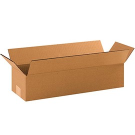 PARTNERS BRAND 18 x 6 x 4 Corrugated Cardboard Boxes, Long 18"L x 6"W x 4"H, Pack of 25 | Shipping, Packaging, Moving, Storage Box for Home or Business, Strong Wholesale Bulk Boxes