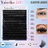 Yai 속눈썹 클러스터 300D 두꺼운 12-25mm 볼륨 연장 224Pcs 위스피