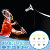 BbiuRer Pack of 6 Shuttlecocks, Windproof Shuttlecocks, Badminton Balls, Yellow