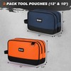 12 10" Small Tool Bag 2 Pack, Zipper Tool Pouch