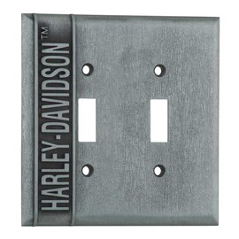 Harley-Davidson Heavy-Duty H-D Double Switch Plate, Hardware Included HDL-10170