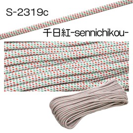 Richbond C-2319c Paracord [Sennichi] Paracord 1.6 ft (5 m) Diameter 0.2 inch (4 mm) 7 Core "Original Color Reputed for Different Works" Japanese Color with Convenient Zipper Closure