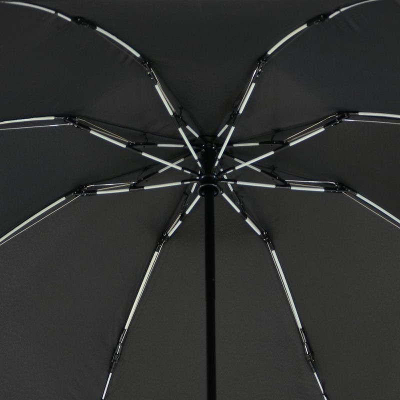 iX-brella Reverse Reverse Opening Fiberglass Pocket Umbrella with Coloured Spokes,