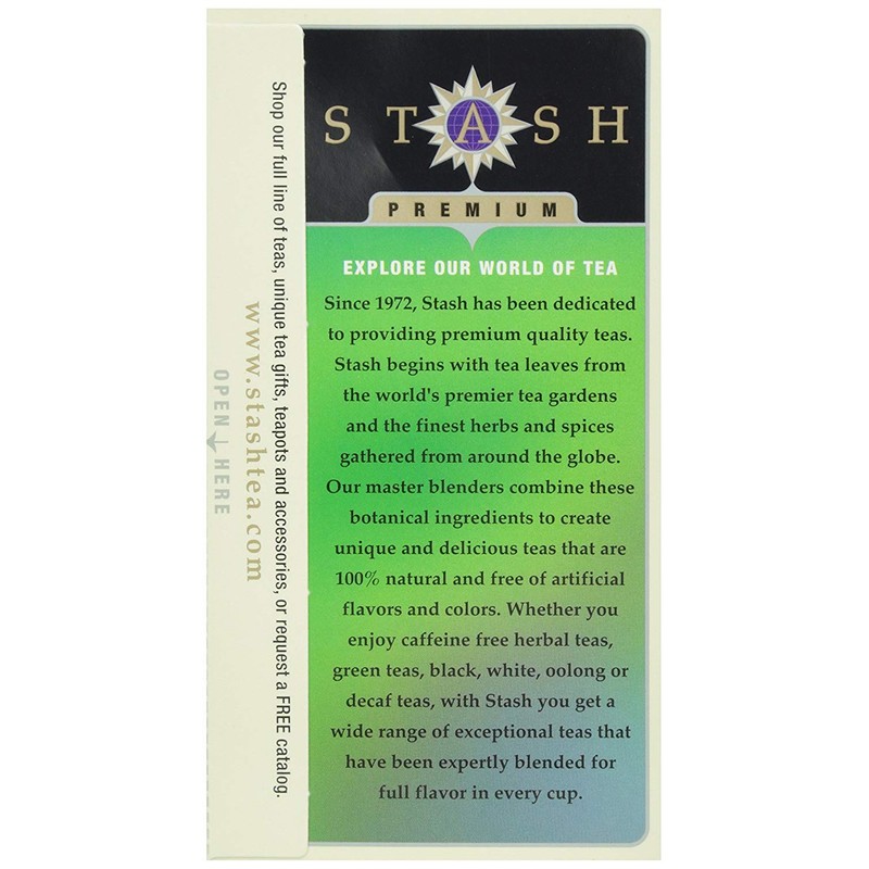 Stash, Decaf Premium Green Tea, Tea Bags, 18 ct