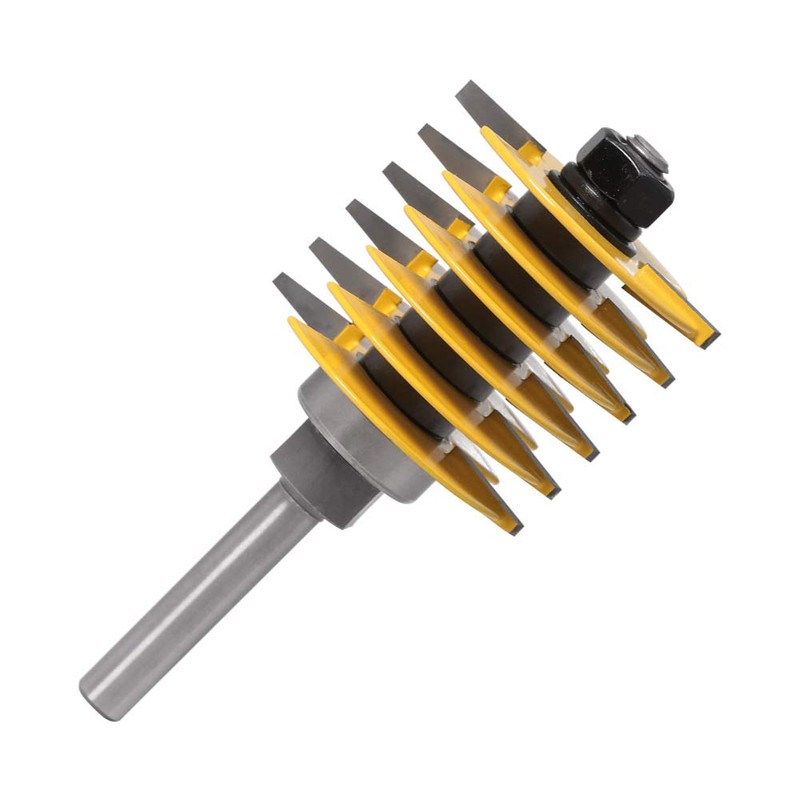 WSOOX Adjustable Finger Joint Router Cutter, 8mm Shank Carbide Chisel