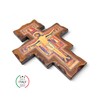 Wooden Crucifix San Damiano Wall Mounted Made in Umbria Italy