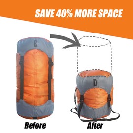Frelaxy Compression Sack, Ultralight Sleeping Bag Stuff Sack, 40% More Storage! 11L/18L/30L/45L/52L, Compression Stuff Sack - Space Saving Gear for Camping, Hiking, Backpacking