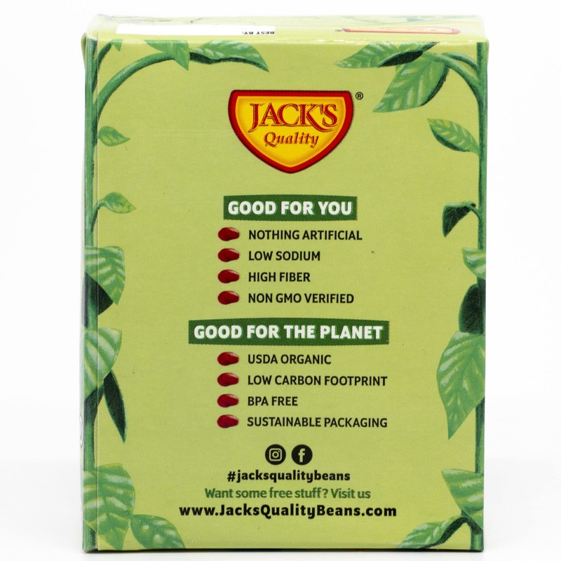 Jack's | Organic Kidney Beans 13.4 oz.| Packed with Protein