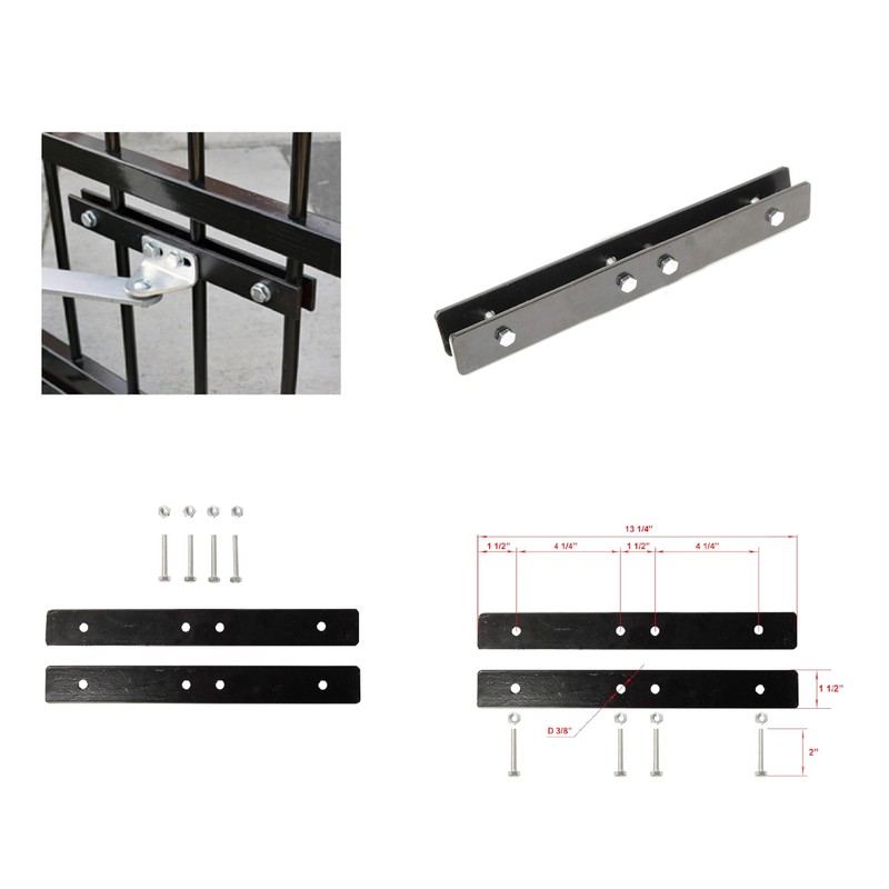 ALEKO Driverway Gate Universal Gate Attach Bracket for Swing Gate