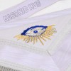 "Masonic Past Master Emblem & Pillars Sheepskin Apron - Hand-Embroider