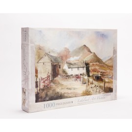 Lakeland Art World 1000 Piece Jigsaw Puzzles for Adults, Lake District, Helm Crag & Lakes, Featuring Beautiful Watercolor Artwork, Measuring 68.5 x 49cm, for a Stunning Landscape Experience