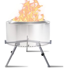 FEBTECH Adjustable Carbon Steel Fire Pit Stand - Recommended for 15 to 27 Inch Fire Pits