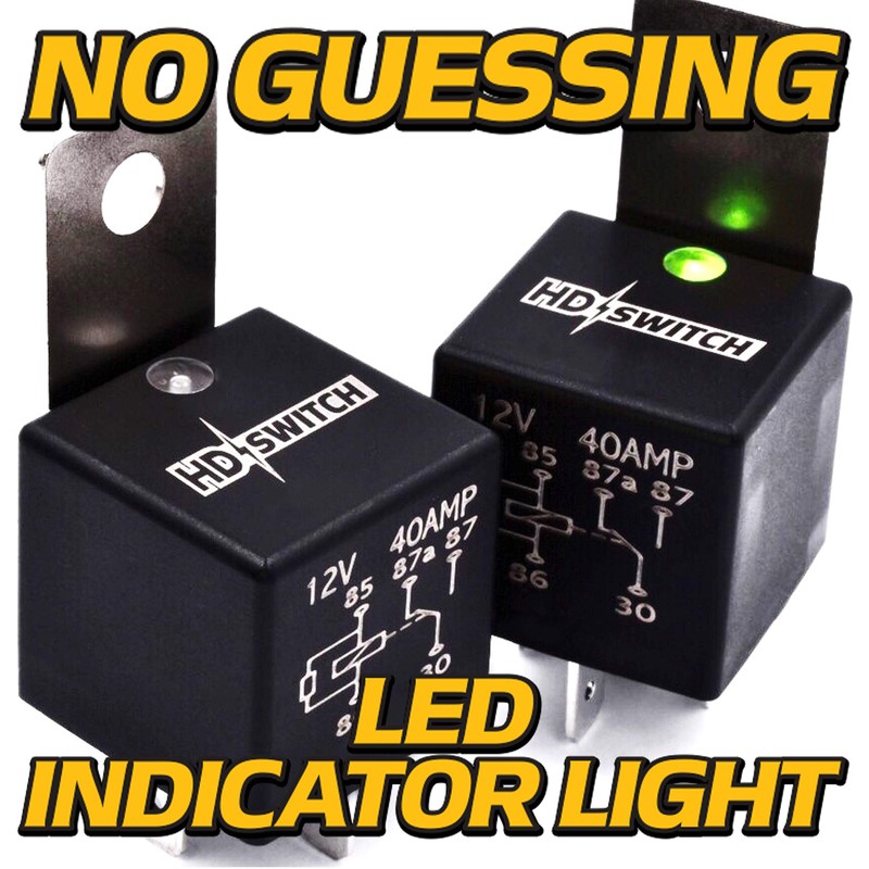 HD Switch (3 Pack) Waterproof Relay w/LED Power Indicator Upgrade