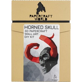 Papercraft World 3D PAPERCRAFT WALLRT SKL, Paper, Horned Skull