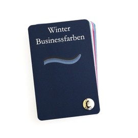 Farbpass Business Winter (Cool Winter) as Fan with 34 Type-Specific Colours for Colour Analysis, Colour Advice
