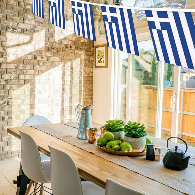 GSYLPFT Greece Flags Greek String Flag Banners for Patriotic Events