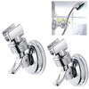 Heizi Shower Head Holder Angle Adjustable Shower Hooks Set of