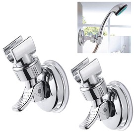 Heizi Shower Head Holder Angle Adjustable Shower Hooks Set of 2 Suction Cup Strong Shower Holder