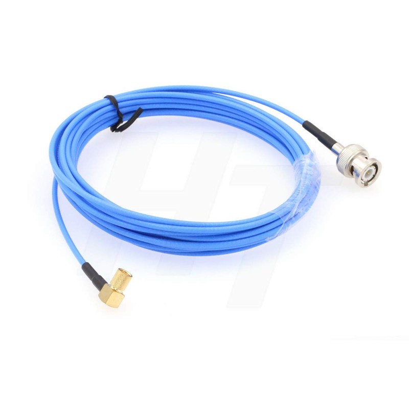 HangTon Male BNC to 90-Degree Microdot 10-32 Cable for Accelerometer