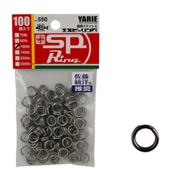 YARIE Split Ring, High Strength, Small Diameter, For Jigging, Pack of 100 (100 lbs)