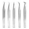 SIALIT Lash Tweezers for Classic & Volume Lashes, Pack of