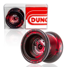 Duncan Toys Roadrunner Yo-Yo, Unresponsive Expert Level Yo-Yo, Concave Bearing and Aluminum Body, Black with Red Splash