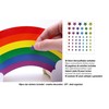 EXERZ Pen Quiver / Rainbow Desk Organiser with Star Stickers