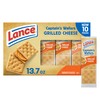 Lance Sandwich Crackers, Captain's Wafer Grilled Cheese, 10 Individual Packs,