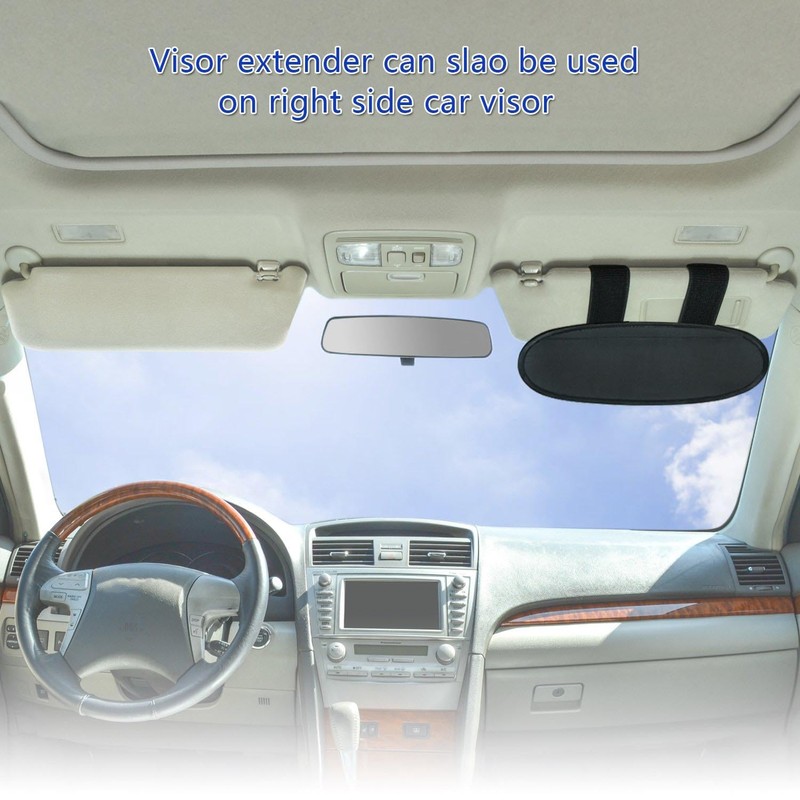 WANPOOL Anti-Glare Anti-Dazzle Vehicle Visor Sunshade Extender Sun Blocker for