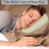 Wuronsa Ear Piercing Pillow for Side Sleepers, Pillow with an