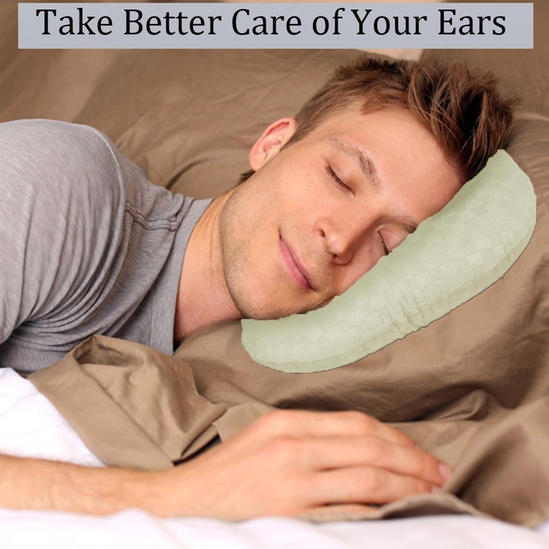 Wuronsa Ear Piercing Pillow for Side Sleepers, Pillow with an