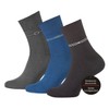 6 Pair Mens Cotton Quarter Socks, without elastic cuff, seamless