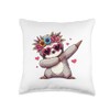 Sloth Heart Shape Sunglasses Dabbing Dance Lover Throw Pillow