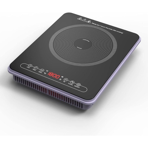 Induction Cooktop 1800W True, Single Burner Induction Stove Portable 110v,