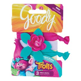 Goody Girls Trolls Hugtime Ribbon Hair Elastics (Pack of 3)