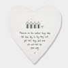 East of India Porcelein Heart Coaster 'The best things in
