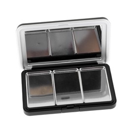 Baluue 1pc Blush Storage Box Empty Eyeshadow Pans Lipstick Empty Magnetic Eyeshadow Palette Makeup Empty Case Empty Blush Container Cosmetic Highlighters Eyeshadow Container Black Plastic
