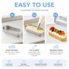 Pilikoll 10 Pcs Oval Perforated Tart Ring Set for DIY