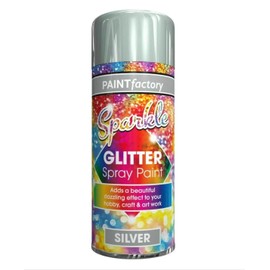 Glitter Spray Paint 200ml (Silver)