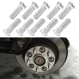 QZTYTY 10PCS Car Wheel Studs, Wheel Hub Bolts, 49mm Long & M12x1.5 Steel Lug Bolts, Extended Tire Studs Car Accessories Compatible with Toyota Chevy Lexus Scion Pontiac OEM#610-266 90942-02049 (10PCS)