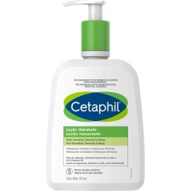 Loción Humectante Cetaphil Piel Sensible Normal a Seca 473ml – Hidratación Profunda y Duradera 48 Horas para Rostro y Cuerpo 